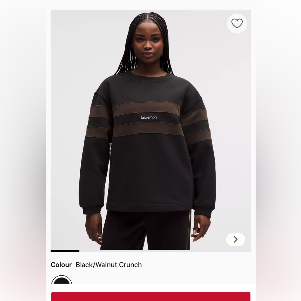 Black and brown lululemon sweatshirt xl